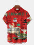 Men's Christmas Funny Graphic Short Sleeve Hawaiian Shirt